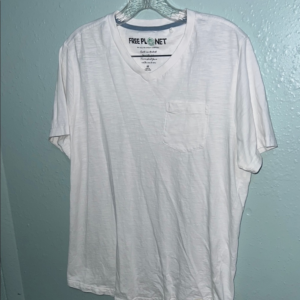 Free Planet White Short Sleeve Tee